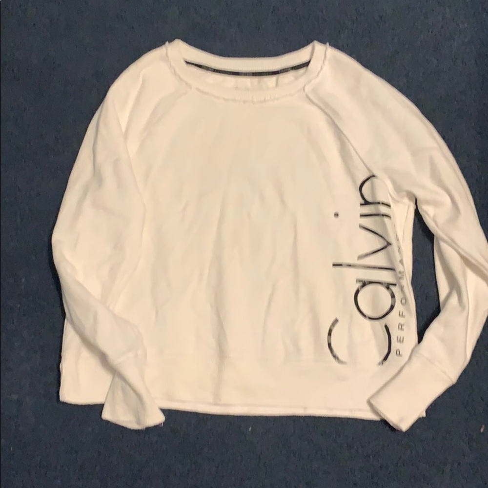 Calvin Klein white sweatshirt size medium